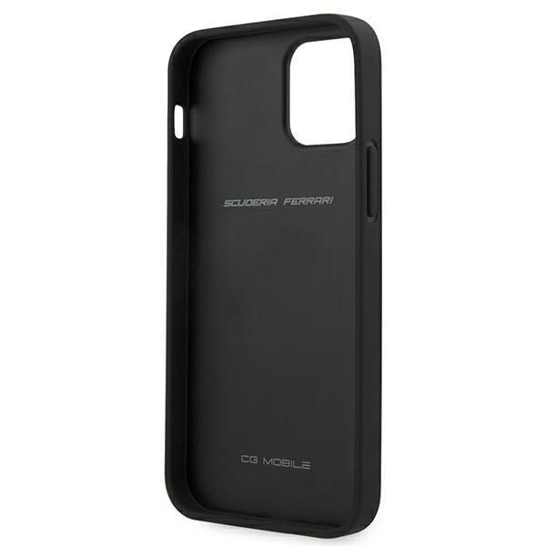 Tagakaaned Ferrari Ferrari FESAXHCP12SBK iPhone 12 mini 5.4" black/black hardcase On Track Carbon Stripe