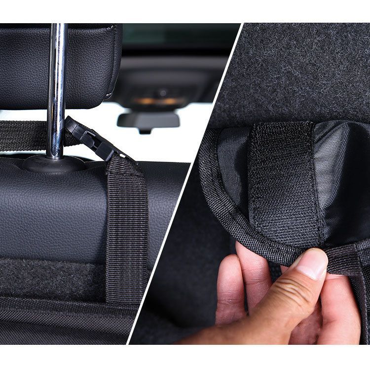 Auto holder Hurtel Car organizer for the rear seat backrest for the trunk black