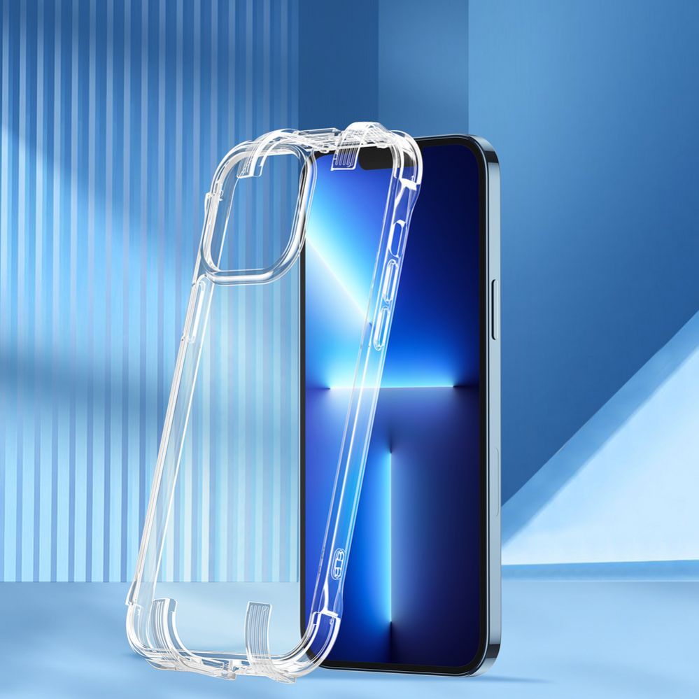 Tagakaaned Joyroom Joyroom Defender Series case for iPhone 13 Pro Max rugged housing with hooks kickstand transparent (JR-BP956)