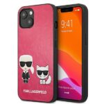 Tagakaaned Karl Lagerfeld  Karl Lagerfeld Ikonik Karl&Choupette iPhone 13 mini case - fuchsia 