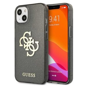 Nugarėlės dėklai Guess  Guess GUHCP13SPCUGL4GBK iPhone 13 mini 5.4" black/black hard case Glitter 4G Big Logo