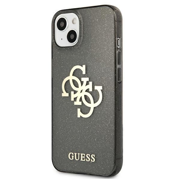 Tagakaaned Guess Guess GUHCP13SPCUGL4GBK iPhone 13 mini 5.4" black/black hard case Glitter 4G Big Logo