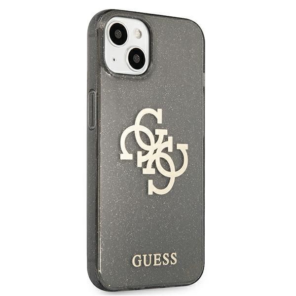 Tagakaaned Guess Guess GUHCP13SPCUGL4GBK iPhone 13 mini 5.4" black/black hard case Glitter 4G Big Logo