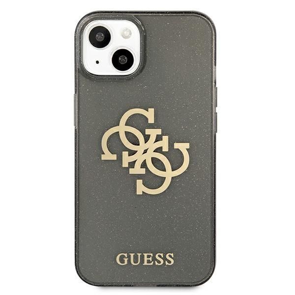 Tagakaaned Guess Guess GUHCP13SPCUGL4GBK iPhone 13 mini 5.4" black/black hard case Glitter 4G Big Logo