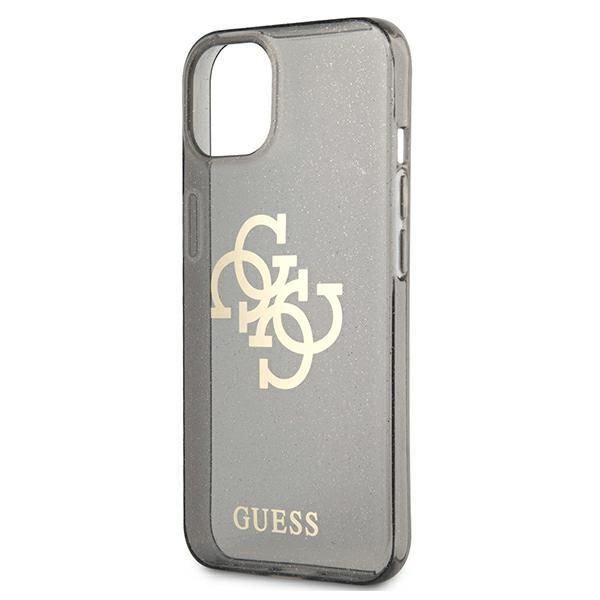 Tagakaaned Guess Guess GUHCP13SPCUGL4GBK iPhone 13 mini 5.4" black/black hard case Glitter 4G Big Logo
