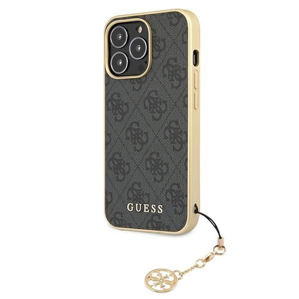 Tagakaaned Guess Guess GUHCP13XGF4GGR iPhone 13 Pro Max 6.7" grey/grey hardcase 4G Charms Collection