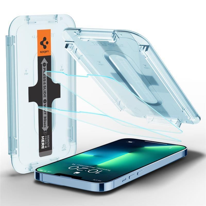 Aizsargstikls Spigen Spigen Glas.tR EZ Fit Privacy Tempered Glass for iPhone 13 Pro Max - 2 pcs.