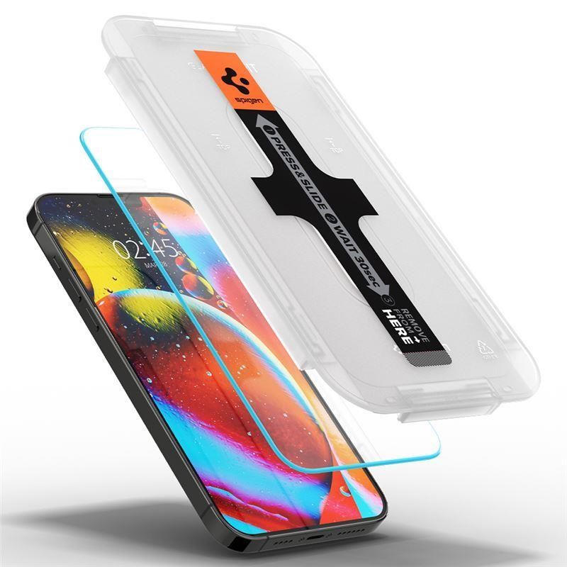 Aizsargstikls Spigen Spigen Glas.tR EZ Fit Privacy Tempered Glass for iPhone 13 Pro Max - 2 pcs.