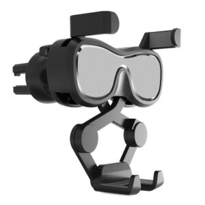 Automatinis laikiklis Hurtel  Gravity smartphone car holder for air vent with air freshener silver (YC06) 