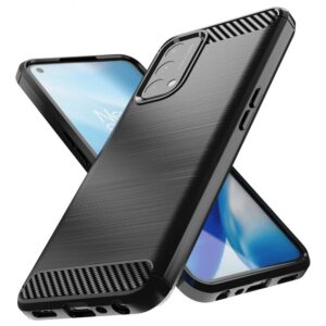 Nugarėlės dėklai Hurtel  Carbon Case Flexible cover for OnePlus Nord N200 5G black 