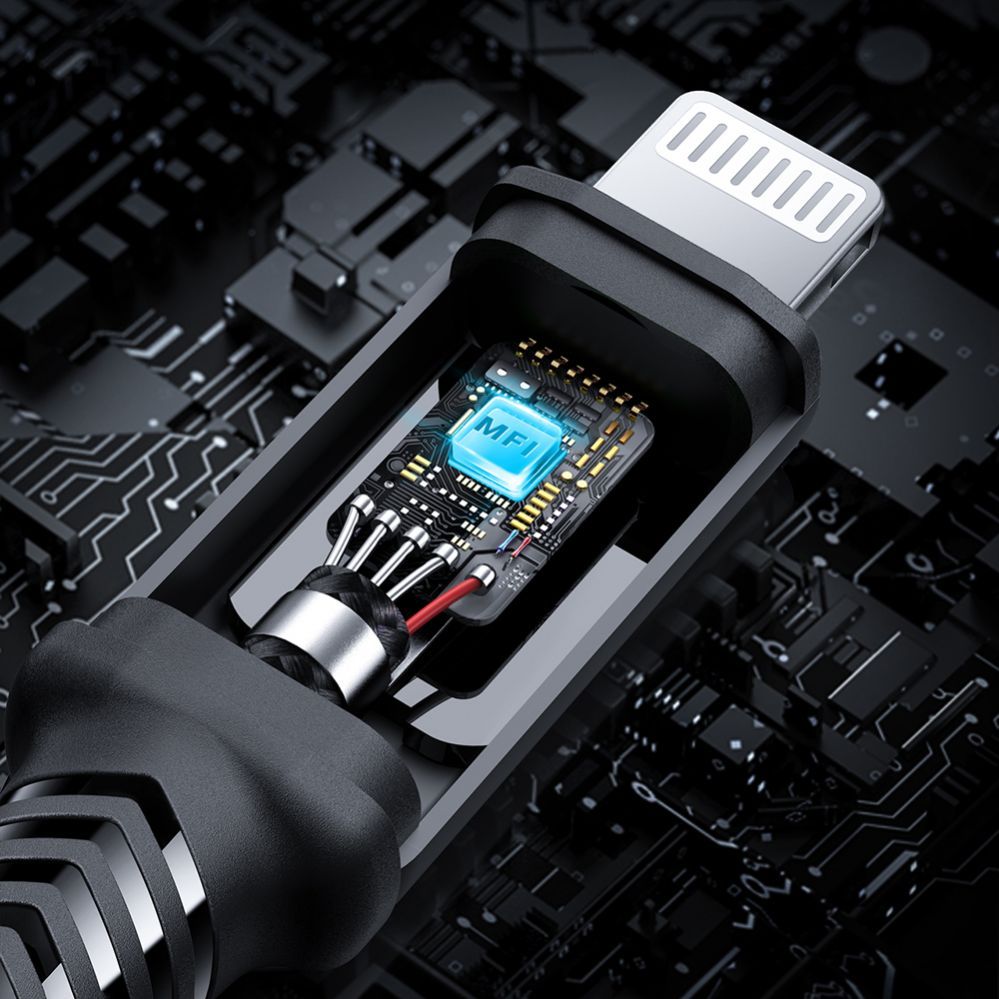 Cable Acefast Acefast C4-01 Lightning - USB-C PD cable 30W 3A 480Mb/s 1.8m - black