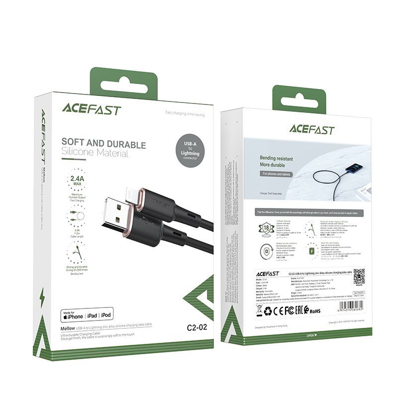 Cable Acefast 1.2 m \ Black