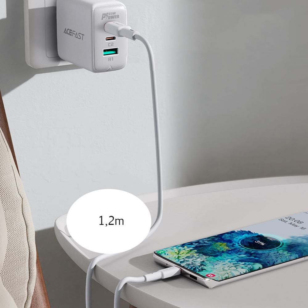 Kaabel Acefast 1.2 m \ White