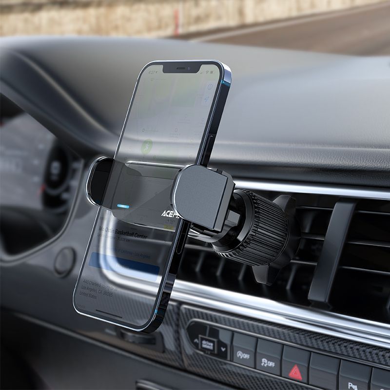 Auto holder Acefast Acefast car automatic phone holder on the ventilation grille black (D9 black)
