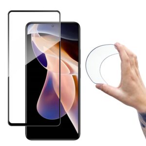 Aizsargstikls Wozinsky - Wozinsky Full Cover Flexi Nano Glass Film Tempered Glass With Frame Xiaomi Redmi Note 11 Pro + / 11 Pro Transparent 