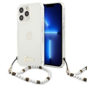 Aizmugurējais vāciņš Guess  Guess GUHCP13LKPSWH iPhone 13 Pro / 13 6.1" Transparent Hardcase White Pearl