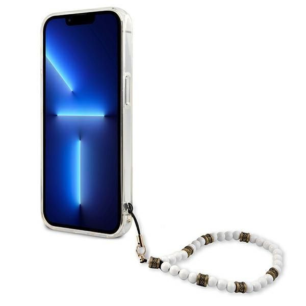 Tagakaaned Guess Guess GUHCP13MKPSWH iPhone 13 6.1" Transparent hardcase White Pearl
