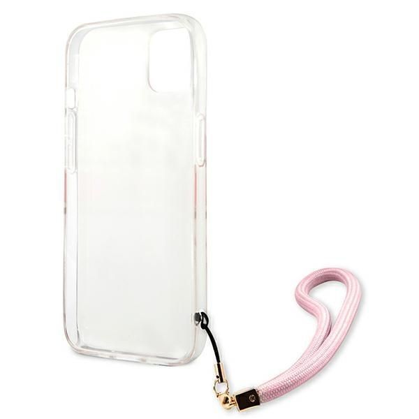 Tagakaaned Guess Guess GUHCP13SKCABPI iPhone 13 mini 5.4" pink/pink hardcase Camo Strap Collection