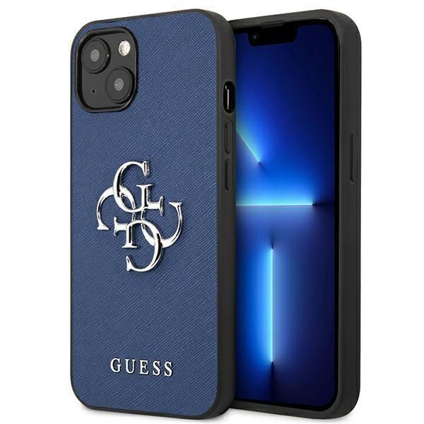 Tagakaaned Guess Guess GUHCP13SSA4GSBL iPhone 13 mini 5.4" blue/blue hardcase Saffiano 4G Metal Logo