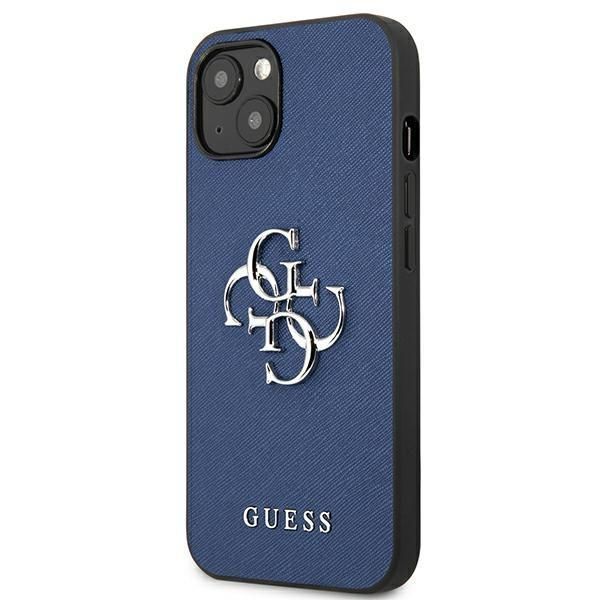 Tagakaaned Guess Guess GUHCP13SSA4GSBL iPhone 13 mini 5.4" blue/blue hardcase Saffiano 4G Metal Logo