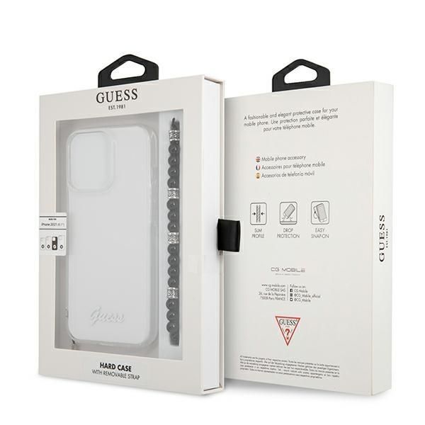 Tagakaaned Guess Guess GUHCP13XKPSBK iPhone 13 Pro Max 6.7" Transparent hardcase Black Pearl