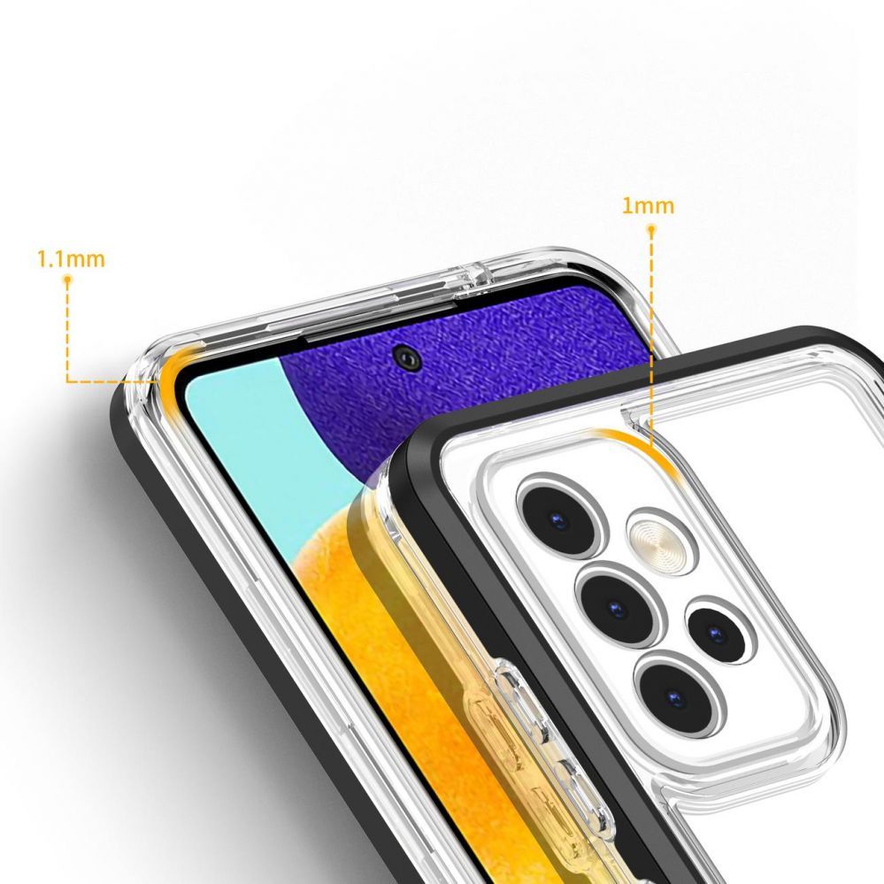 Back panel cover Hurtel Black || Transparent