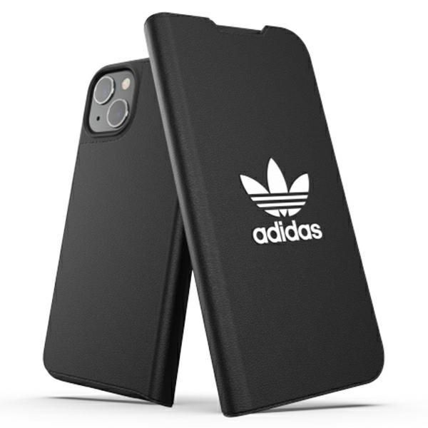 Back panel cover Adidas Adidas OR Booklet Case BASIC for iPhone 13 - Black and White