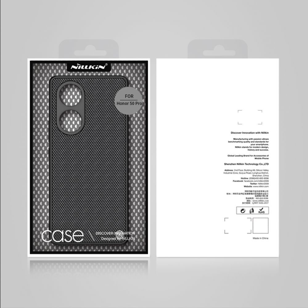 Tagakaaned Nillkin Nillkin Textured Case durable reinforced case with gel frame and nylon back for Honor 50 Pro black