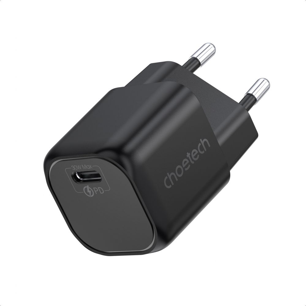 Cable Choetech Choetech GaN USB charger Type C PD 30W black (PD5007)