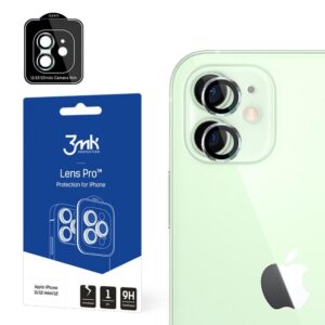 Apsauginiai stiklai 3MK  3MK Lens Protection Pro iPhone 11/12/12 Mini Camera lens protection with mounting frame 1 pc. 