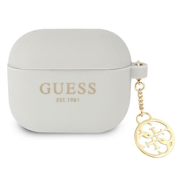 Tagakaaned Guess Guess GUA3LSC4EG AirPods 3 cover grey/grey Silicone Charm 4G Collection