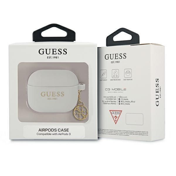 Tagakaaned Guess Guess GUA3LSC4EG AirPods 3 cover grey/grey Silicone Charm 4G Collection
