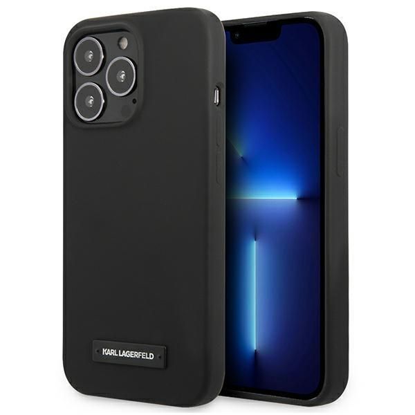Tagakaaned Karl Lagerfeld Karl Lagerfeld KLHCP13LSLMP1K iPhone 13 Pro / 13 6,1" hardcase czarny/black Silicone Plaque