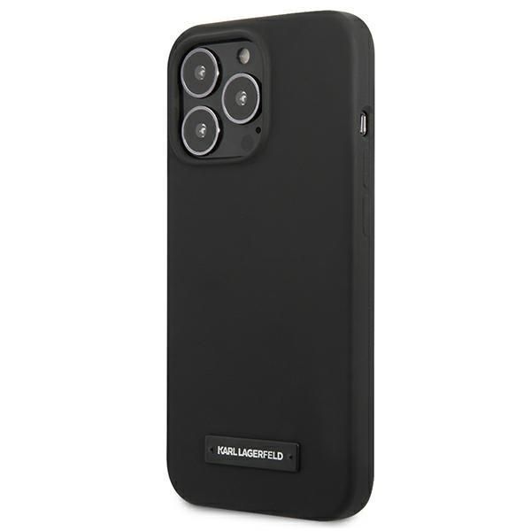 Tagakaaned Karl Lagerfeld Karl Lagerfeld KLHCP13LSLMP1K iPhone 13 Pro / 13 6,1" hardcase czarny/black Silicone Plaque