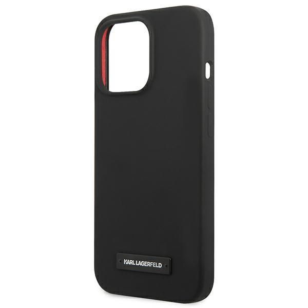 Tagakaaned Karl Lagerfeld Karl Lagerfeld KLHCP13LSLMP1K iPhone 13 Pro / 13 6,1" hardcase czarny/black Silicone Plaque