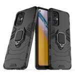 Back panel cover Hurtel  Ring Armor tough hybrid case cover + magnetic holder for OnePlus Nord N20 5G black 