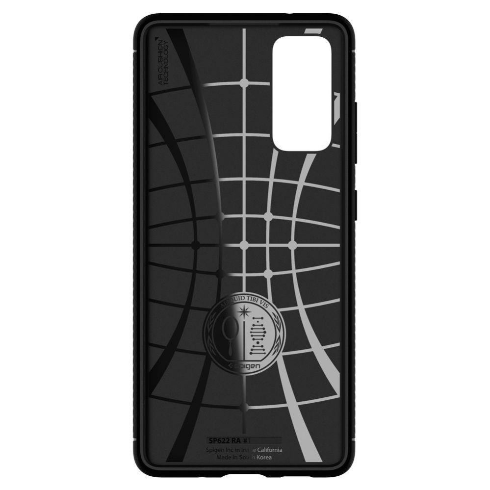 Back panel cover Spigen Spigen Rugged Armor Case for Samsung Galaxy S20 FE - Matte Black