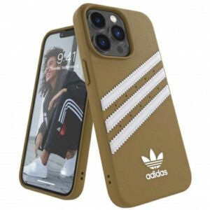 Aizmugurējais vāciņš Adidas  Adidas OR Moulded PU iPhone 13 Pro Max 6,7" beżowo-złoty/beige-gold 47807 
