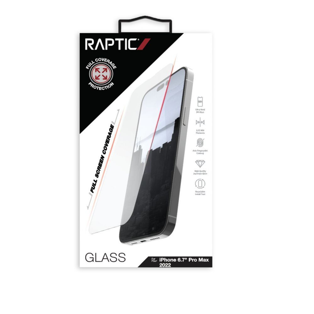 Tagakaaned Raptic X-Doria Raptic X-Doria Full Glass tempered glass iPhone 14 Pro Max for the entire screen