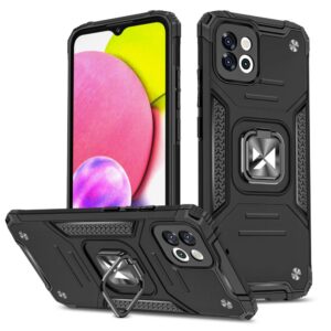 Aizmugurējais vāciņš Wozinsky  Wozinsky Ring Armor case for Samsung Galaxy A03 armored cover magnetic holder ring black 