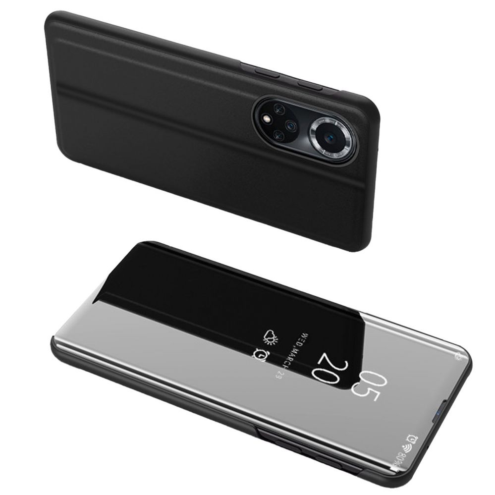 Nugarėlės dėklai Hurtel Clear View Case case for Huawei nova 9 flip cover black