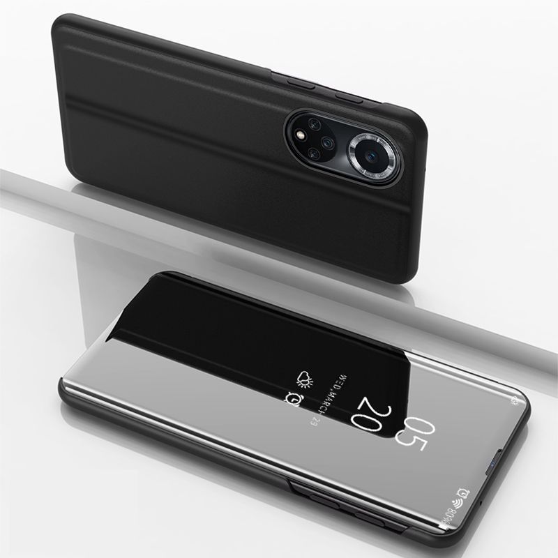 Nugarėlės dėklai Hurtel Clear View Case case for Huawei nova 9 flip cover black