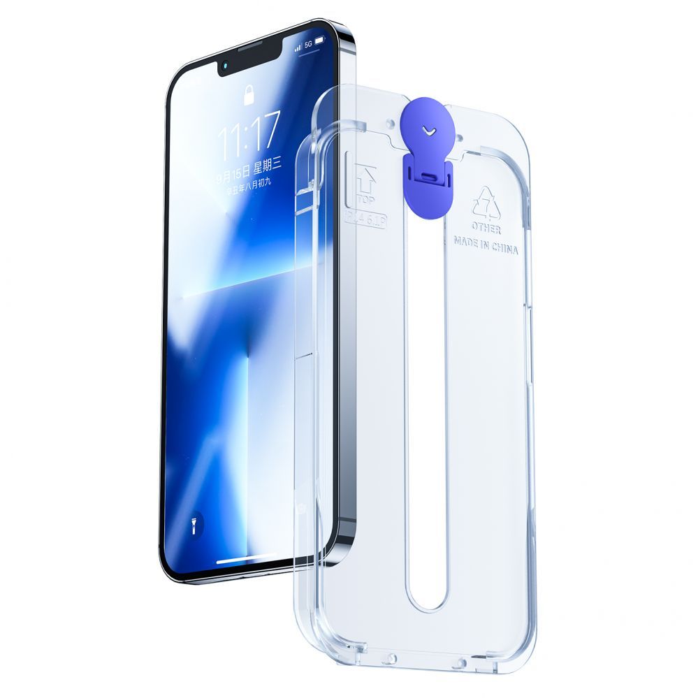 Aizsargstikls Joyroom Joyroom Knight glass for iPhone 14 Plus with mounting kit transparent (JR-H11)