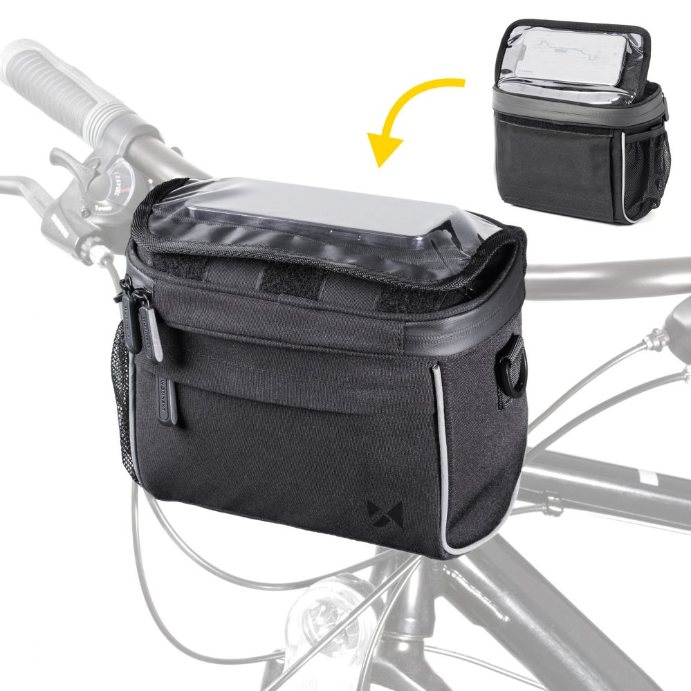 Muu Wozinsky Wozinsky Handlebar Bag Bike Shoulder Bag Black (WBHBB-01)