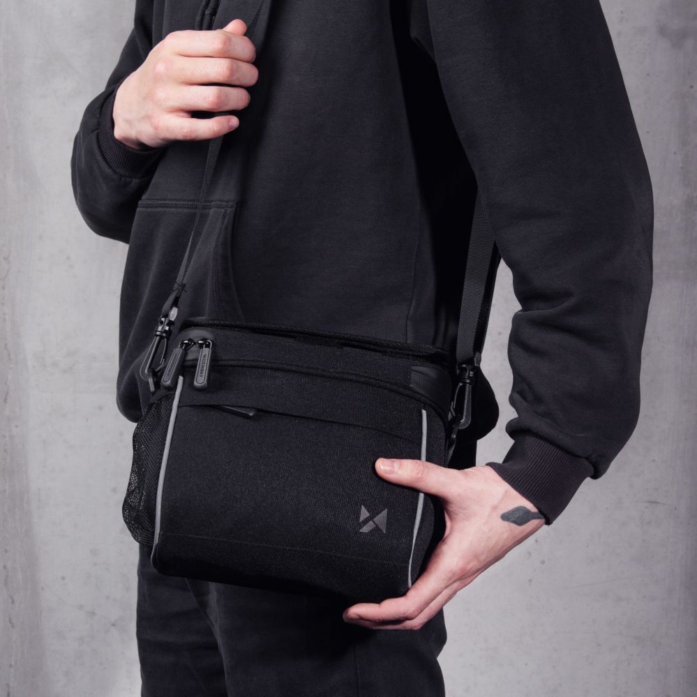 Muu Wozinsky Wozinsky Handlebar Bag Bike Shoulder Bag Black (WBHBB-01)