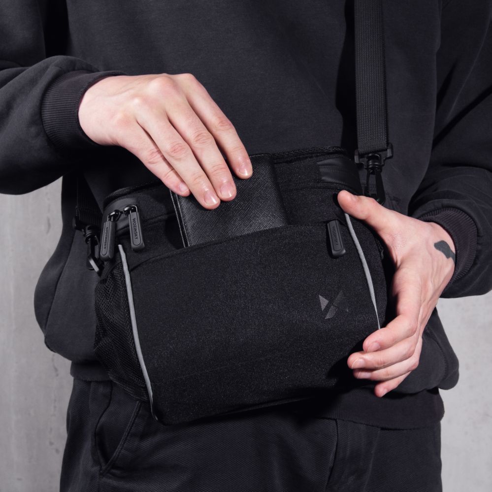 Muu Wozinsky Wozinsky Handlebar Bag Bike Shoulder Bag Black (WBHBB-01)