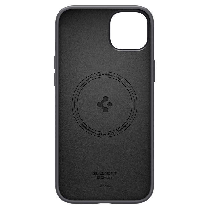 Tagakaaned Spigen Spigen Silicone Fit Mag Case with MagSafe for iPhone 14 Plus - Black