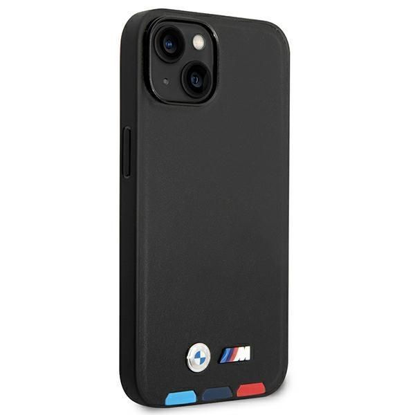 Tagakaaned BMW Case BMW BMHCP14M22PTDK iPhone 14 Plus 6.7 "black / black Leather Stamp Tricolor