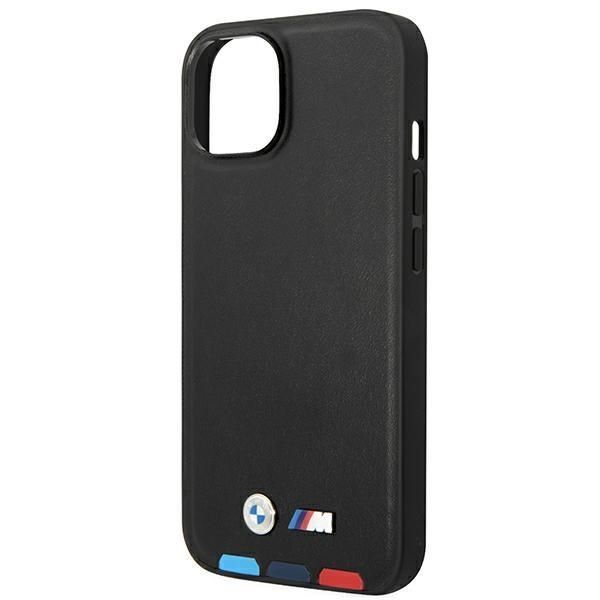 Tagakaaned BMW Case BMW BMHCP14M22PTDK iPhone 14 Plus 6.7 "black / black Leather Stamp Tricolor