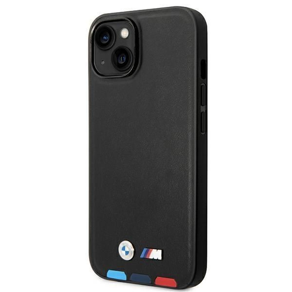 Tagakaaned BMW Case BMW BMHCP14M22PTDK iPhone 14 Plus 6.7 "black / black Leather Stamp Tricolor